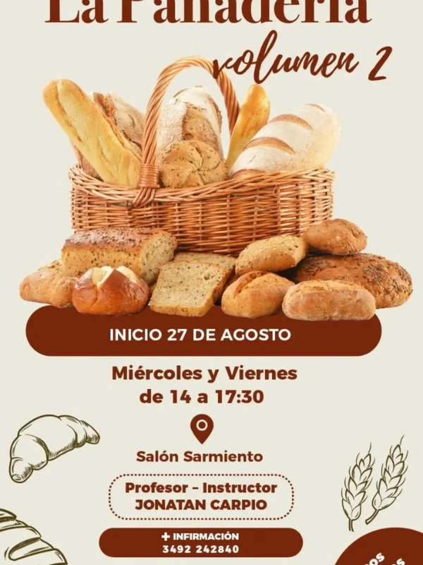 SE VIENE EL 2° CURSO DEL "ABC DE LA ´PANADERIA"