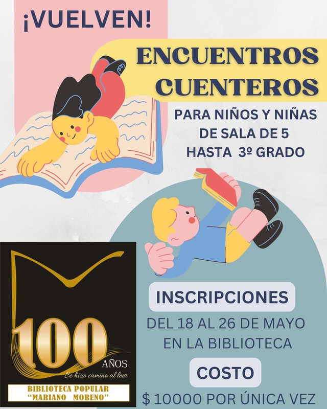 REGRESAN LOS CUENTOS CUENTEROS A LA BIBLIOTECA