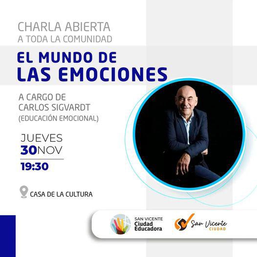 CHARLA ABIERTA SOBRE "EL MUNDO DE LAS EMOCIONES"