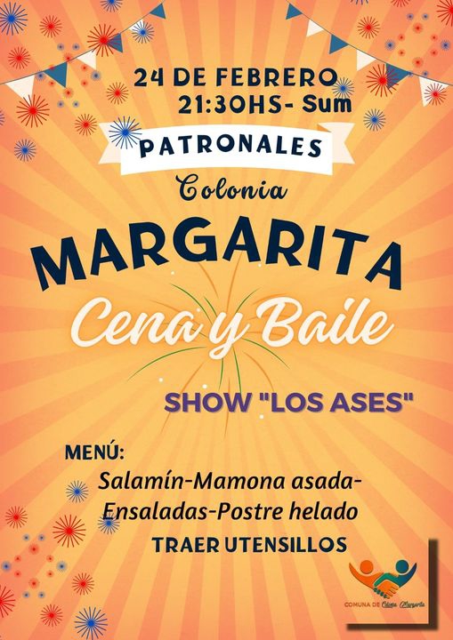 CENA Y BAILE EN COLONIA MARGARITA