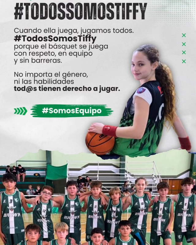 CON EL BASQUETBOL FORMATIVO NO. HOY TODOS SOMOS TIFFY !!!
