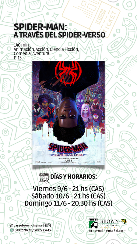 SPIDER-MAN: A TRAVÉS DEL SPIDER-VERSO y LA SIRENITA (2X1) en PASEO BROWN.