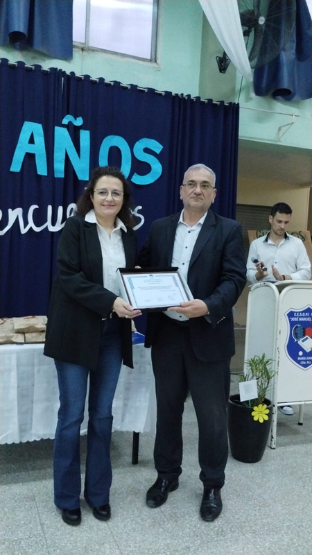 EN MARIA JUANA CALVO ACOMPAÑÓ EL 60° ANIVERSARIO DE LA ESCUELA SECUNDARIA N°8143 JUAN MANUEL ESTRADA