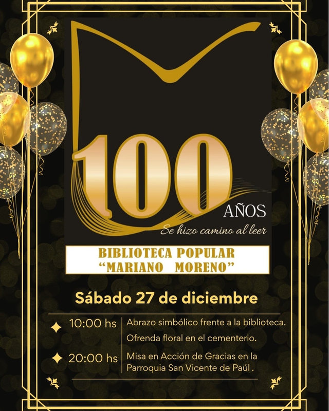 100 AÑOS DE LA BIBLIOTECA MARIANO MORENO