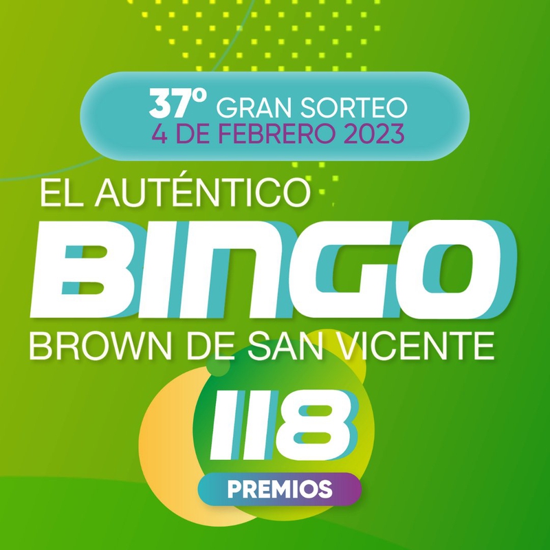 GANADORES DEL AUTÉNTICO BINGO BROWN DE SAN VICENTE