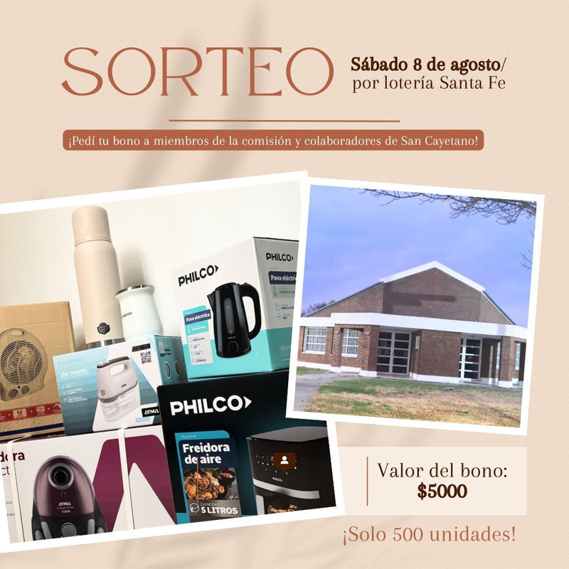 BONO CAPILLA SAN CAYETANO EN SAN VICENTE