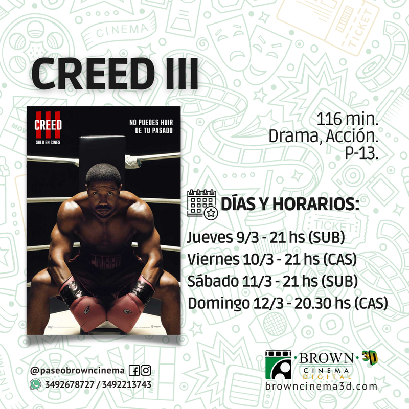 CREED III - LA OPCIÓN DE BROWN CINEMA.