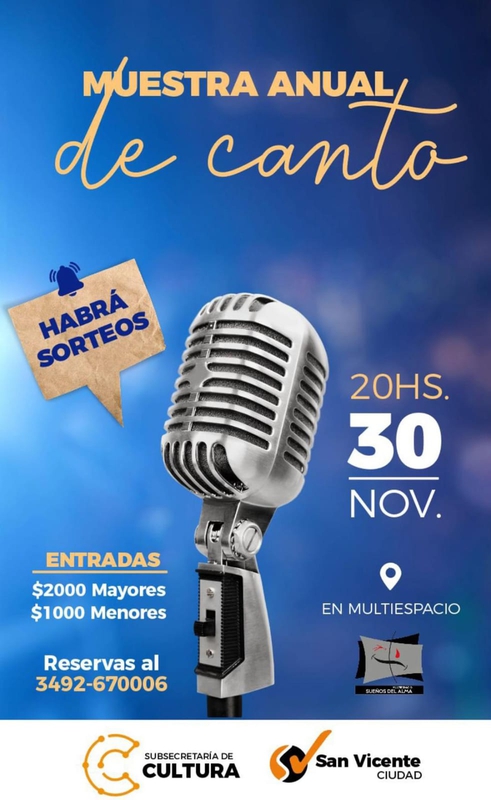 MUESTRA ANUAL DE CANTO EN SAN VICENTE