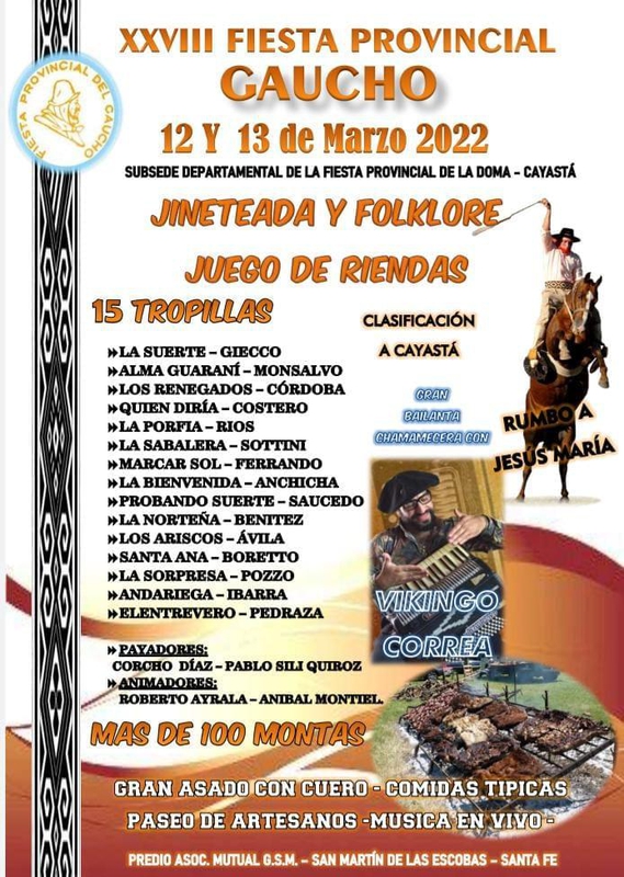 28° EDICIÓN FIESTA PROVINCIAL DEL GAUCHO