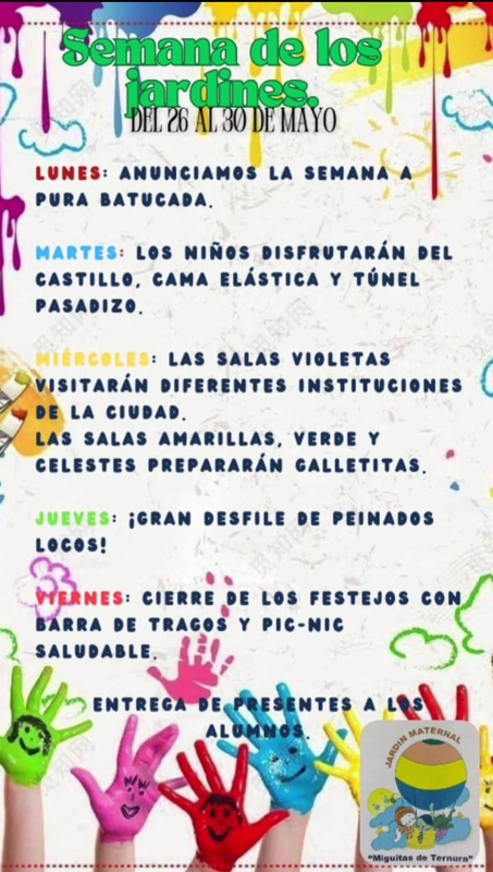SEMANA DE LOS JARDINES DE INFANTES EN SAN VICENTE