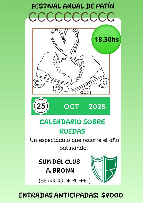 ENCUENTRO DE PATIN ARTÍSTICO "CALENDARIO SOBRE RUEDAS"