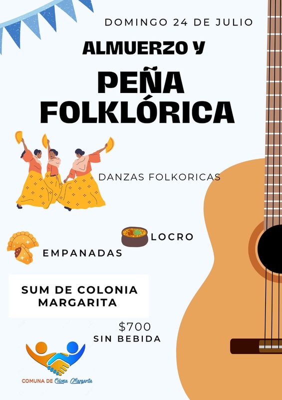 ALMUERZO Y PEÑA FOLKLORICA EN COLONIA MARGARITA