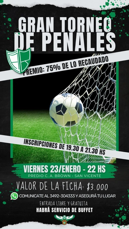 GRAN TORNEO DE PENALES EN BROWN