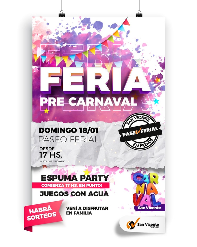 ESTE DOMINGO PRECARNAVALES EN SAN VICENTE