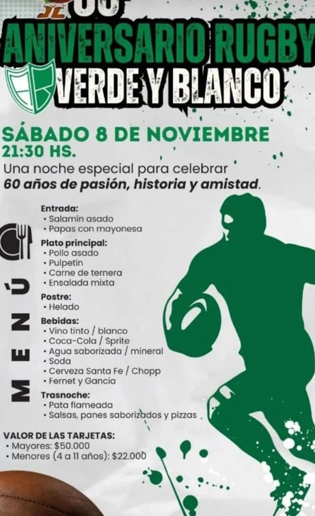 60° ANIVERSARIO DEL RUGBY VERDE Y BLANCO