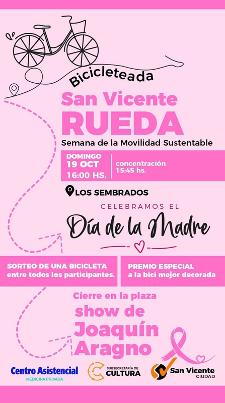 SE VIENE LA BICICLETEADA “SAN VICENTE RUEDA”