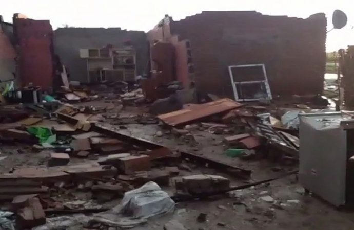 Fuerte temporal azotó la ciudad de San Jorge