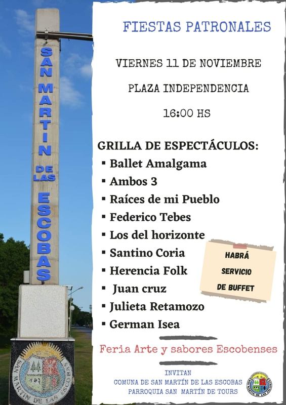 FIESTAS PATRONALES DE SAN MARTIN DE LAS ESCOBAS