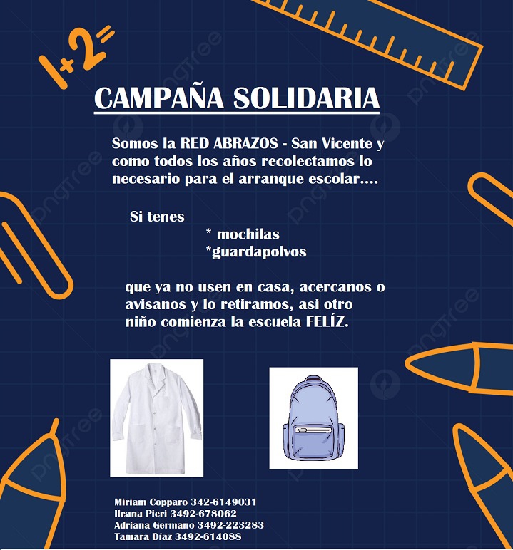CAMPAÑA SOLIDARIA EN SAN VICENTE