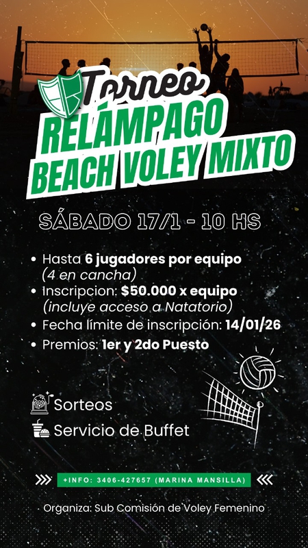SE VIENE EL TORNEO DE VOLEY PLAYERO EN SAN VICENTE