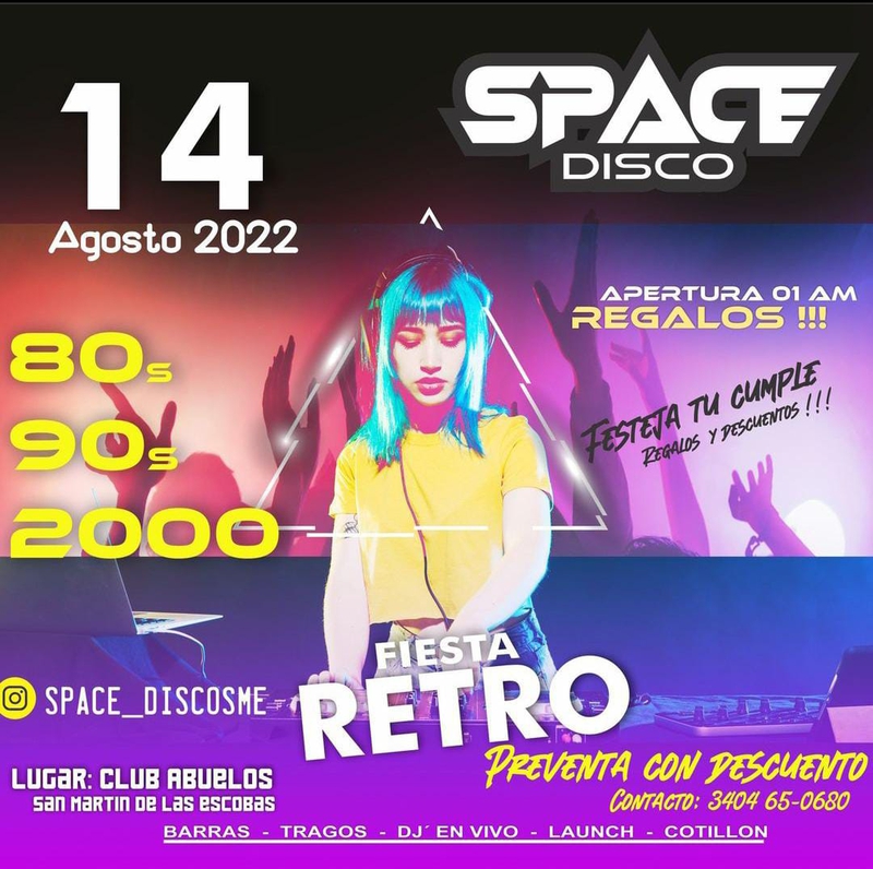 INAUGURA SPACE DISCO SAN MARTIN DE LAS ESCOBAS