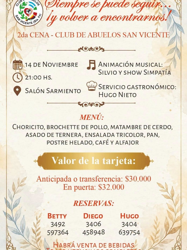 EL CLUB DE ABUELOS DE SAN VICENTE SIGUE CRECIENDO
