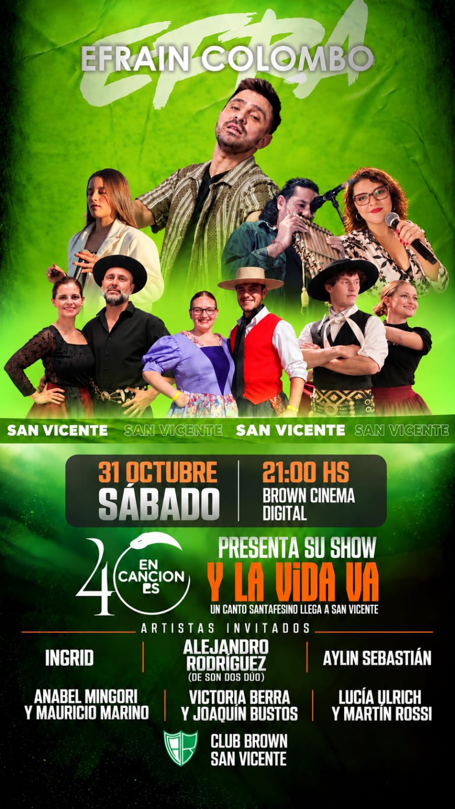 EFRAIN COLOMBO SE PRESENTA EN SAN VICENTE