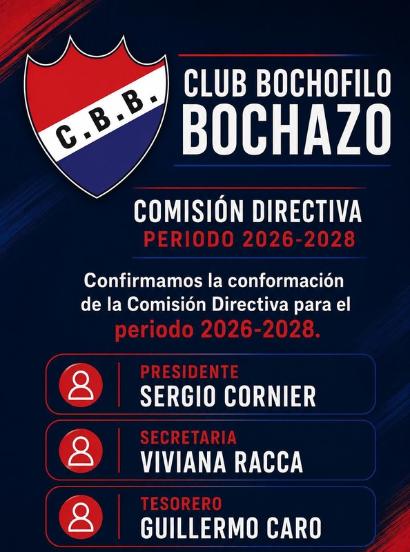 SERGIO CORNIER CONTINÚA COMO PRESIDENTE DE BOCHAZO.