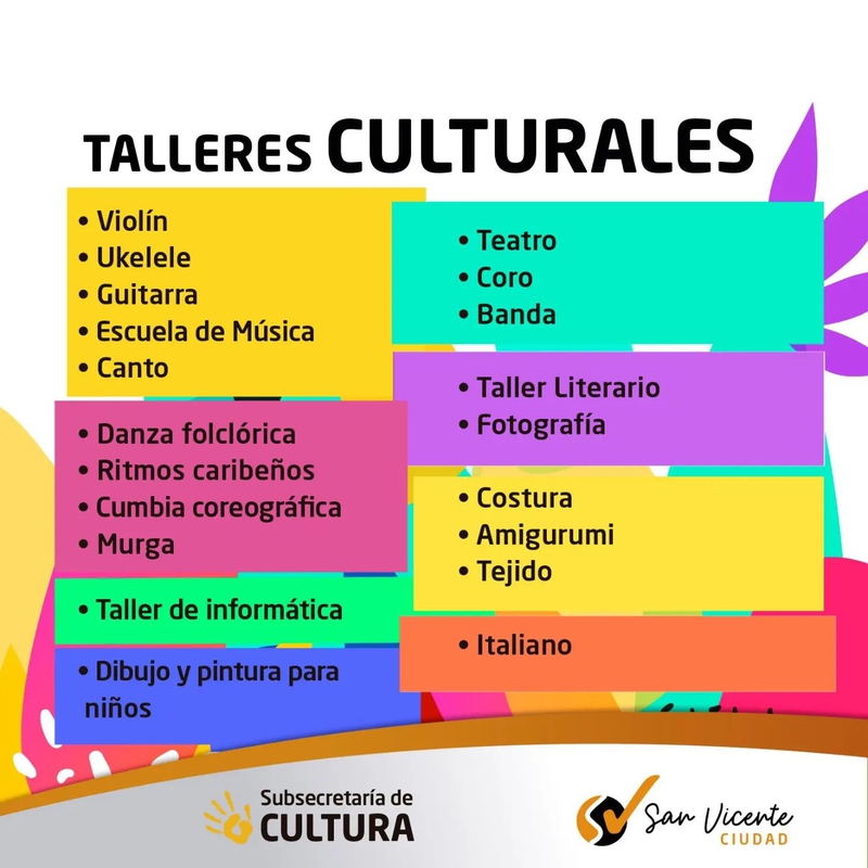 TALLERES CULTURALES 2023