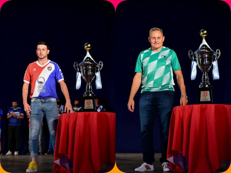 BOCHAZO Y BROWN PRESENTES EN LA PRESENTACIÓN DE LA COPA CENTENARIO.