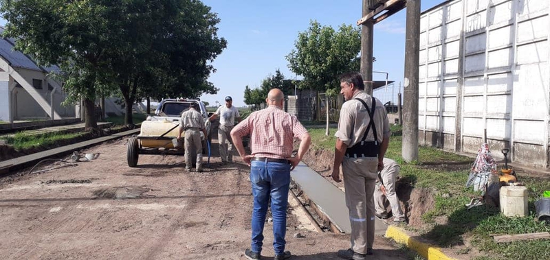 ANGELICA: TRABAJOS DE CONSTRUCCIÓN DE CORDON CUNETA