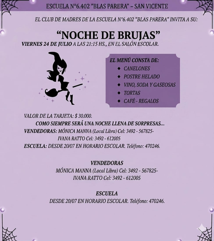SE VIENE LA 2° NOCHE DE BRUJAS EN LA 6402